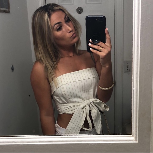 Strapless Crop Top - Picture 1 of 4